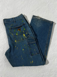 1/1 Carhartt Paint Splatter Jeans Size 36x32