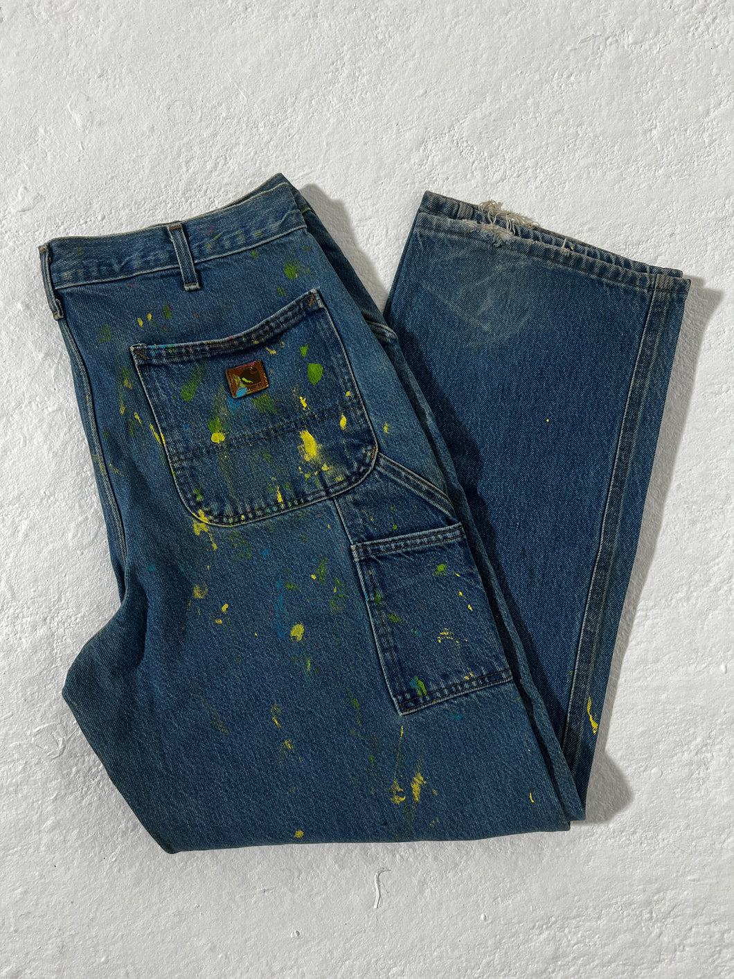 1/1 Carhartt Paint Splatter Jeans Size 36x32