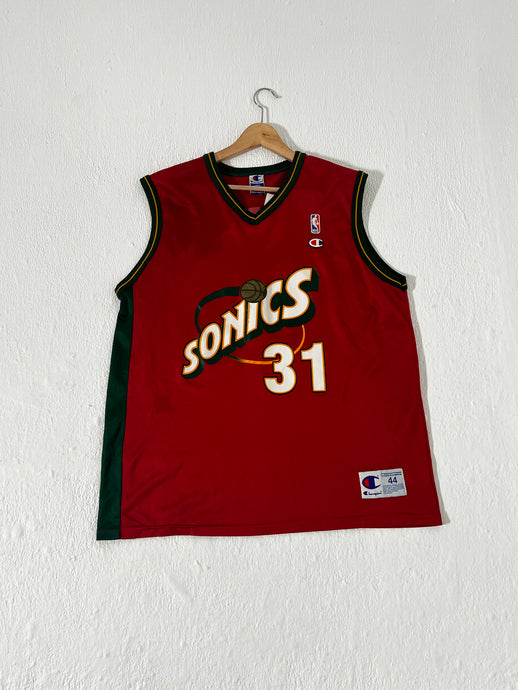 Vintage Seattle SuperSonics Brent Barry #31 Red Alt Jersey Sz. 44