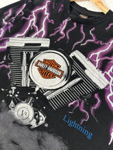 87' Vintage Harley Davidson Thunder & Lightning Tee Size XL