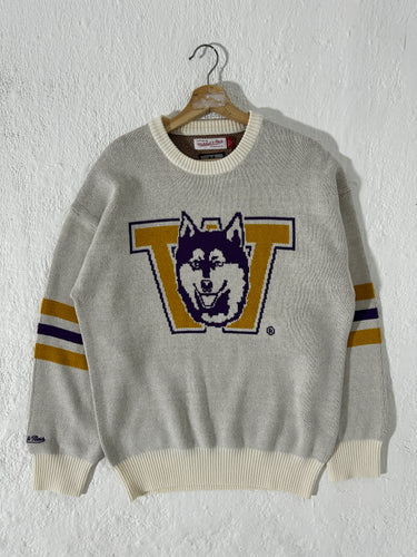 Brand New UW Huskies Mitchell & Ness Sweater Sz. M