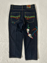 Vintage Y2k Coogi Denim Rainbow Embroidery Jeans Sz. 38 x 34