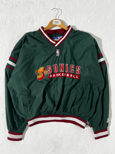 Vintage Seattle Supersonics Starter Pull over jacket Size XL