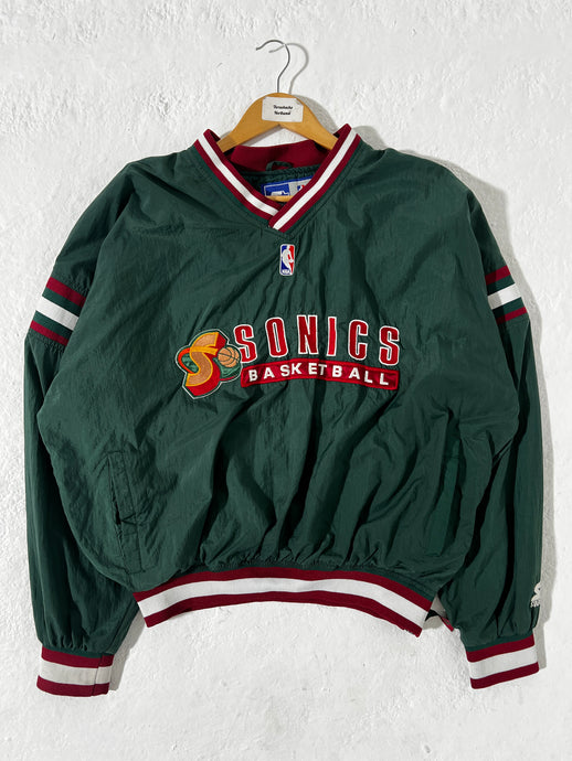 Vintage Seattle Supersonics Starter Pull over jacket Size XL