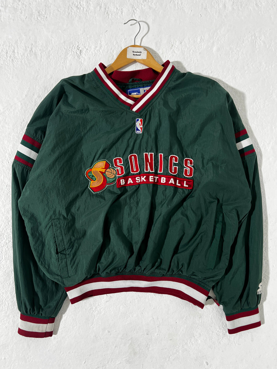 Vintage Seattle Supersonics Starter Pull over jacket Size XL