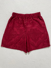 TBNW Burgundy Custom Tapestry Shorts Sz. S