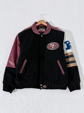 San Francisco 49ers JH Wool With Leather Sleeves SZ Large