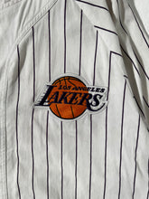 Mitchell & Ness Pin Stripped Lakers Baseball Jersey Size L