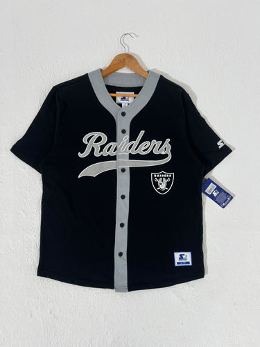 Retro Oakland Raiders STARTER Baseball Jersey Sz. L