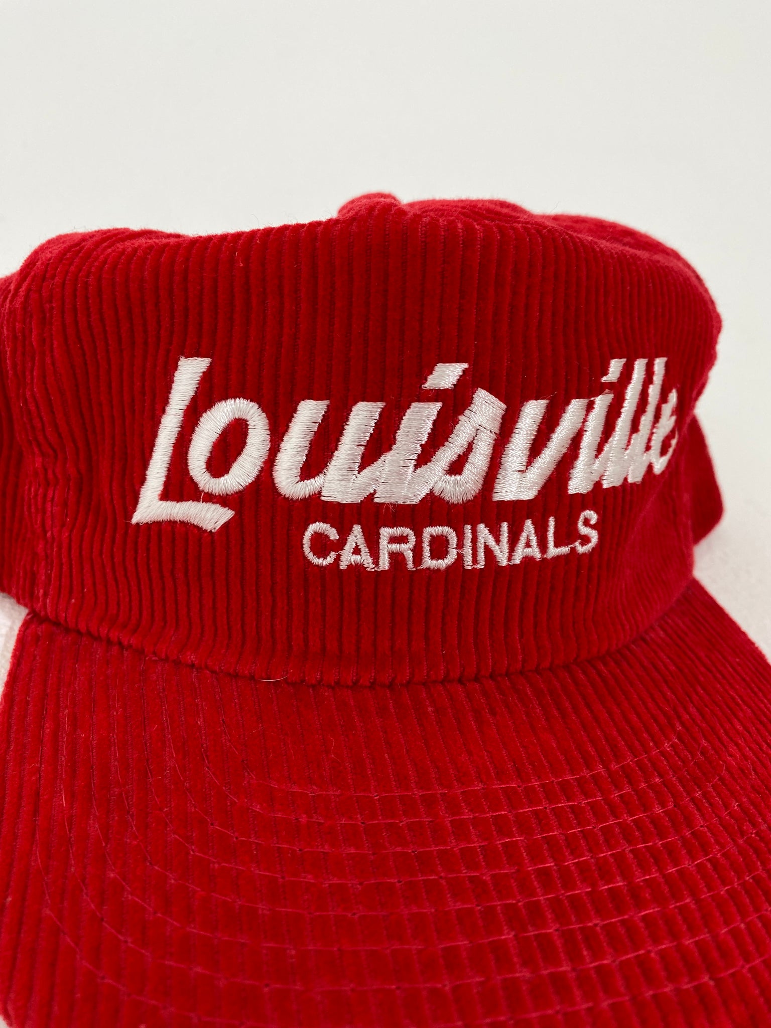 Vintage 1990's Louisville Cardinals 'SCRIPT' Sports Specialties Cordur