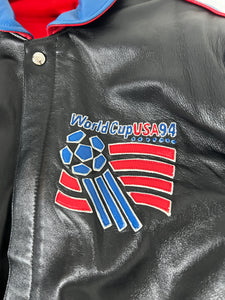 jeff hamiltonワールドカップUSA94 レザージャケットリバーシブル Vintage 94' Signed Jeff Hamilton World Cup USA Reversible Leather Jack