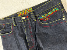 Vintage Y2k Coogi Denim Rainbow Embroidery Jeans Sz. 38 x 34