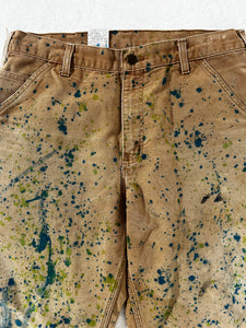 1/1 Brown Carhartt Paint Splatter Jeans 34x30