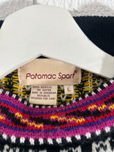 Vintage Patterned Potomac Sport Sweater Sz L