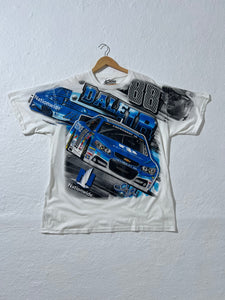 Dale Jr White/Blue Aop Tshirt Sz. XL