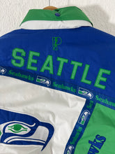Vintage Seattle Seahawks Pro Player Puffer Parka Size XL