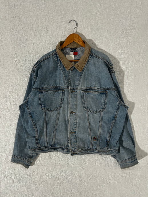 Vintage 1990s Tommy Hilfiger Denim Jacket Sz. XXL