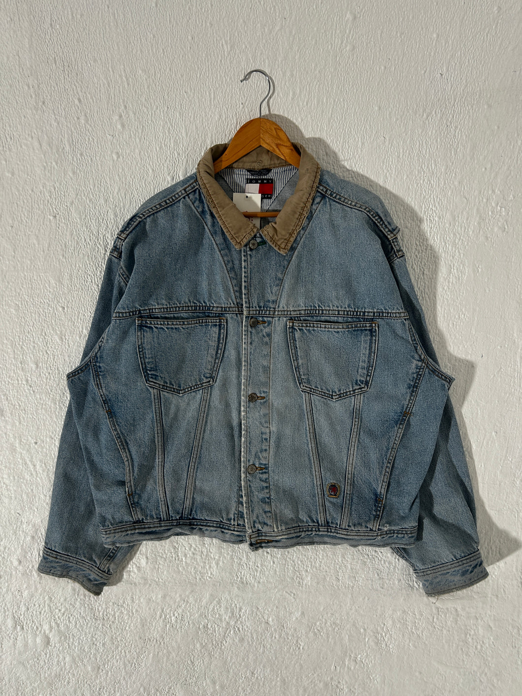 Vintage 1990s Tommy Hilfiger Denim Jacket Sz. XXL