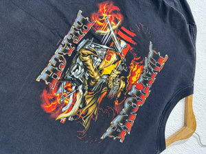 Y2k 2006 Daytona Beach Motorcycle Ghost Rider T-Shirt Sz. XL