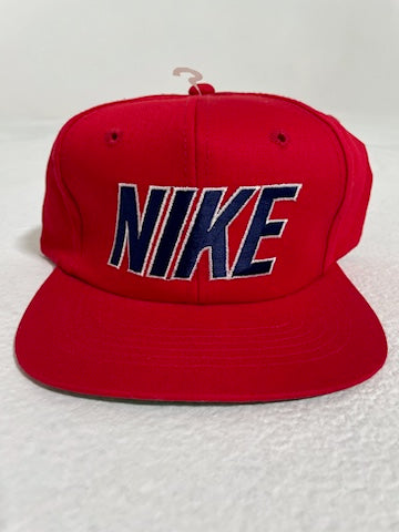 1980s  Nike Spell Out OG Nike Red Snapback DS