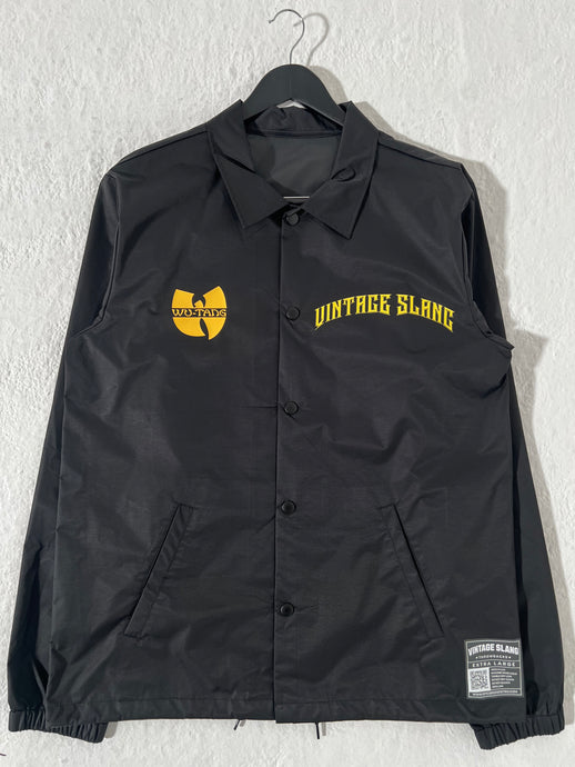 Vintage Slang Ghostface Killah Ironman Wu Tang Clan Black Coach Jacket Size XL