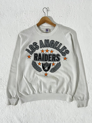 Vintage Los Angeles Raiders Puff Print Crewneck Sweatshirt Sz. L