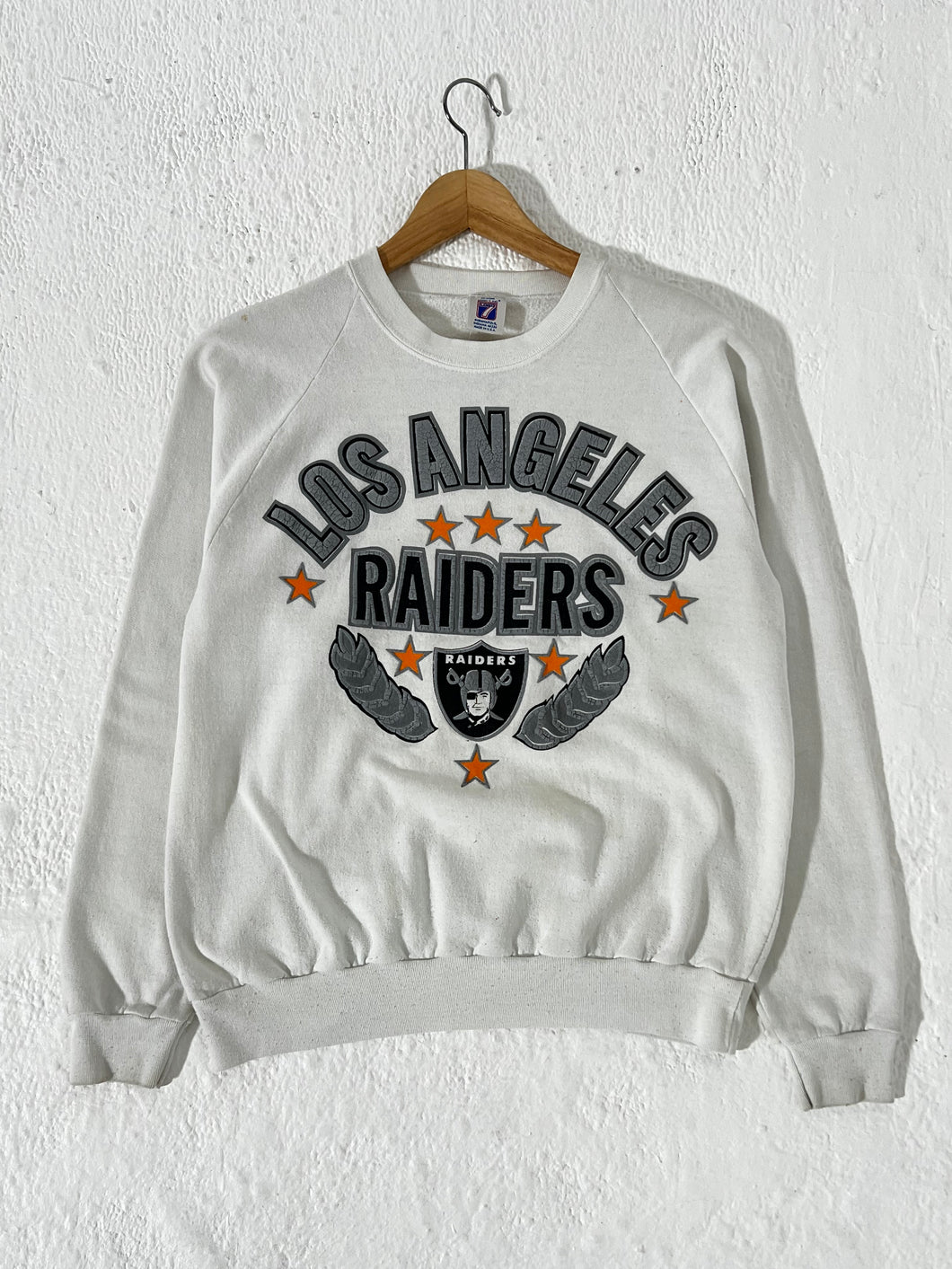Vintage Los Angeles Raiders Puff Print Crewneck Sweatshirt Sz. L