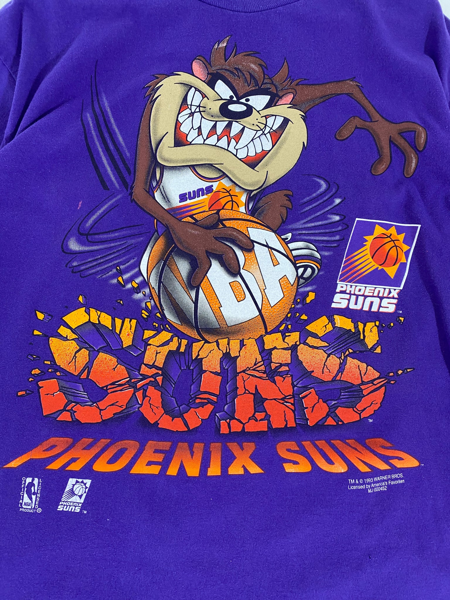 Phoenix Suns Looney Tunes Taz Graphic T-Shirt- Mens