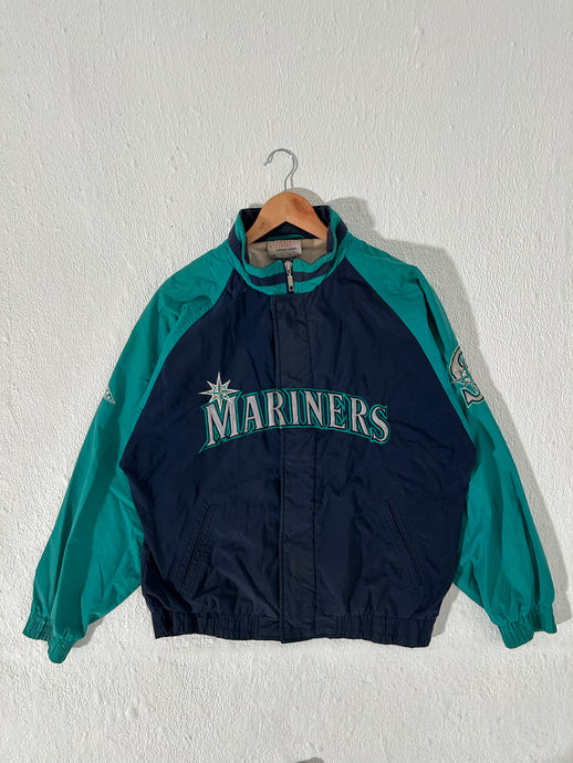 Vintage 1990's Seattle Mariners Apex One Windbreaker Jacket Size L