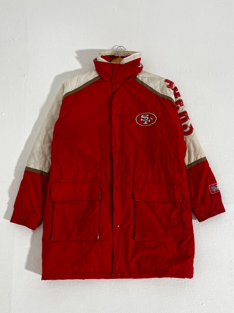 Vintage 1990's San Fransisco 49ers Long Starter Jacket Sz. L