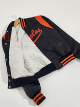 Vintage 1990's Baltimore Orioles STARTER Statin Bomber Jacket Sz. S