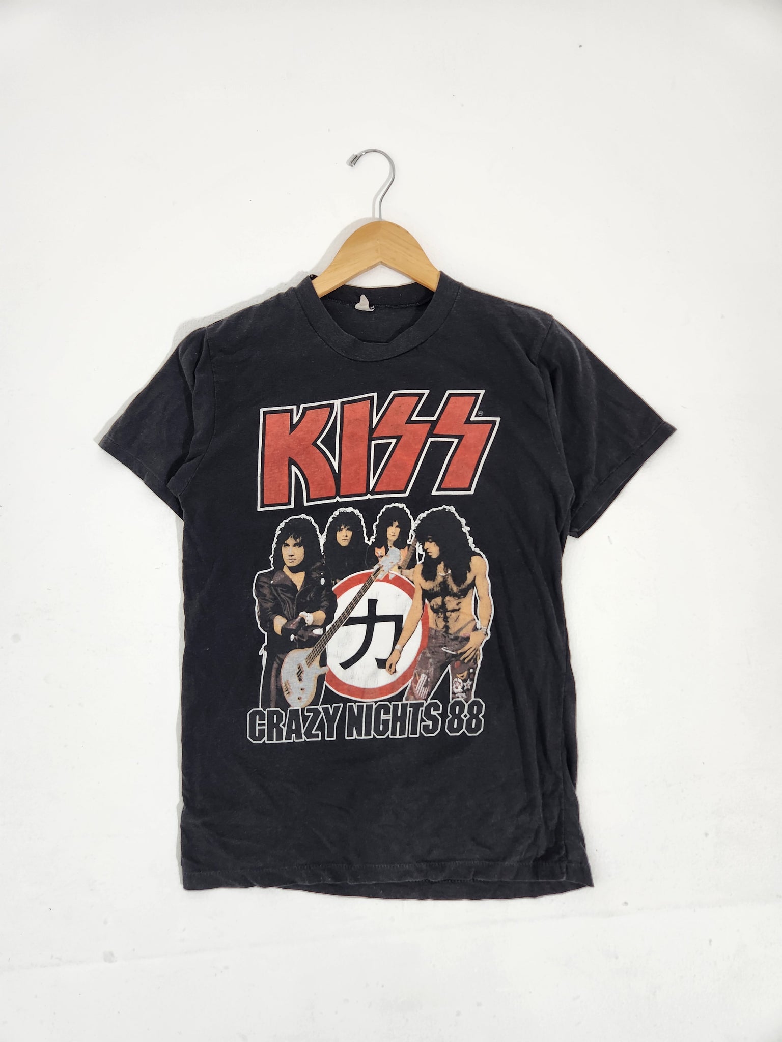 Vintage 1980's KISS Band 1988 Europe Tour T-Shirt Sz. M