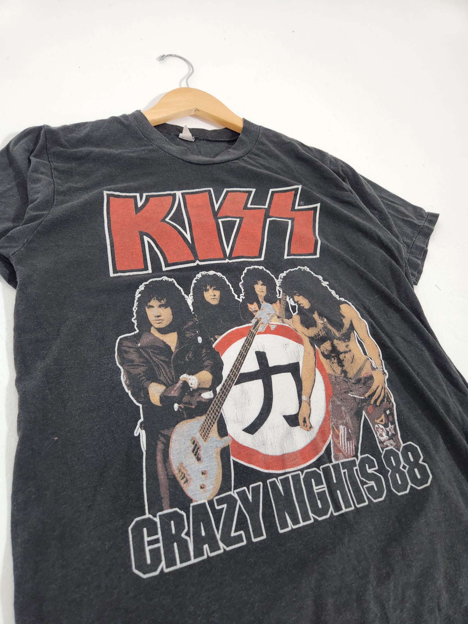 Vintage 1980's KISS Band 1988 Europe Tour T-Shirt Sz. M