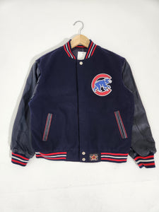 Vintage 1990's MLB CUBS Reversible Varsity Jacket Sz. S