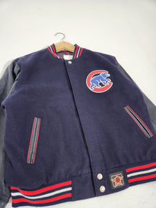 Vintage Chicago Cubs Reversible Snap Jacket 90s Button up Coat 