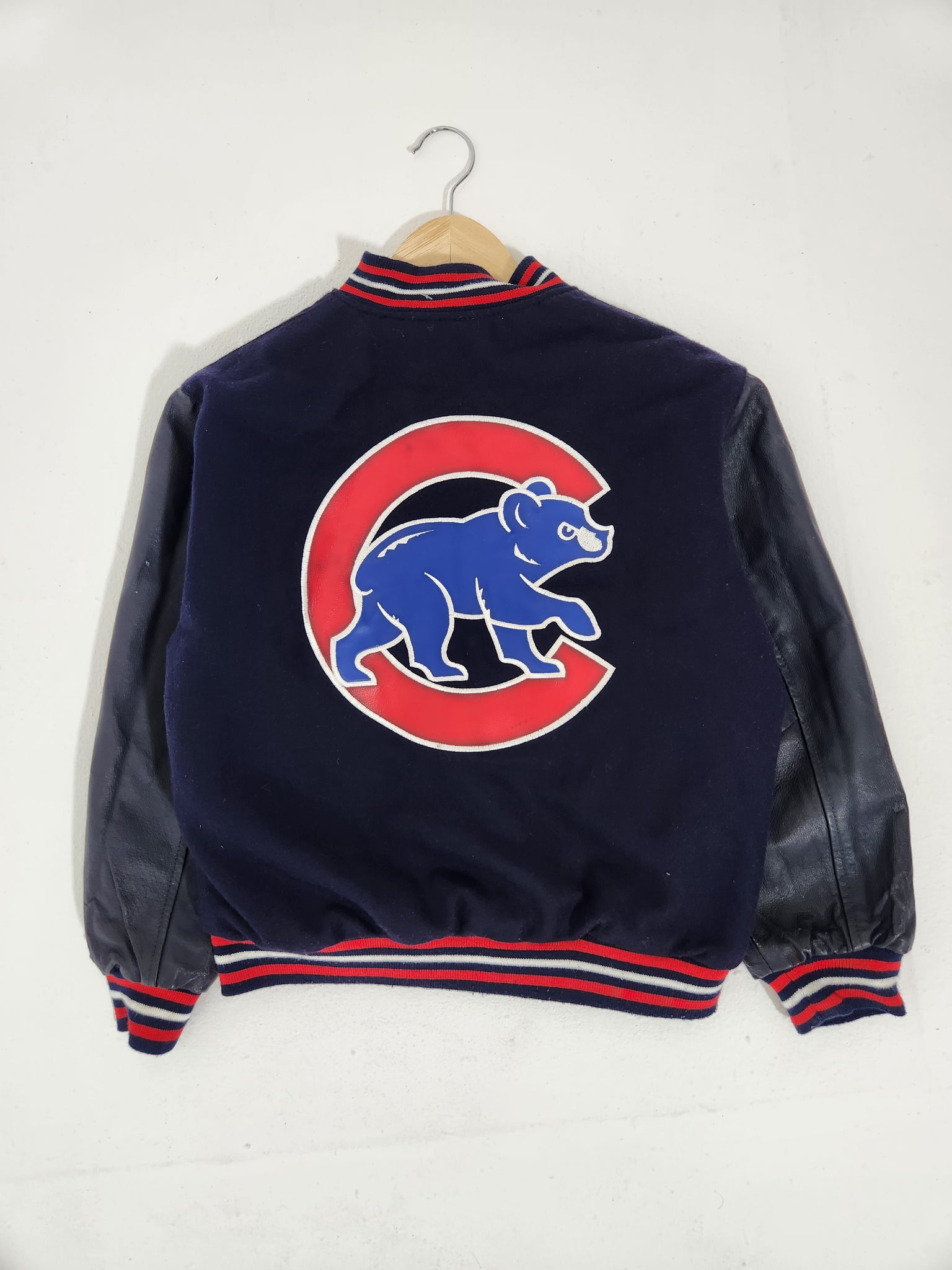 Vintage 1990's MLB CUBS Reversible Varsity Jacket Sz. S