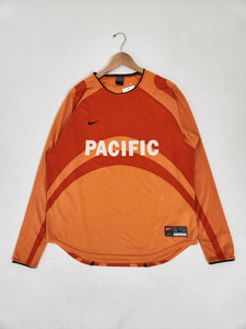 Vintage 2000's NIKE Orange Pacific Soccer Jersey Sz. L