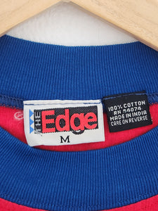 Vintage 1990's EDGE NFL New York Giants Quarter Sleeve V-Neck T-Shirt Sz. M