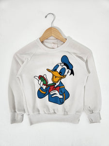 Vintage 1990's DISNEY Donald Duck Crewneck Youth Sweatshirt Sz. Youth L