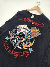 Y2K Ed Hardy "Death or Glory Los Angeles" Panther Graphic T-Shirt