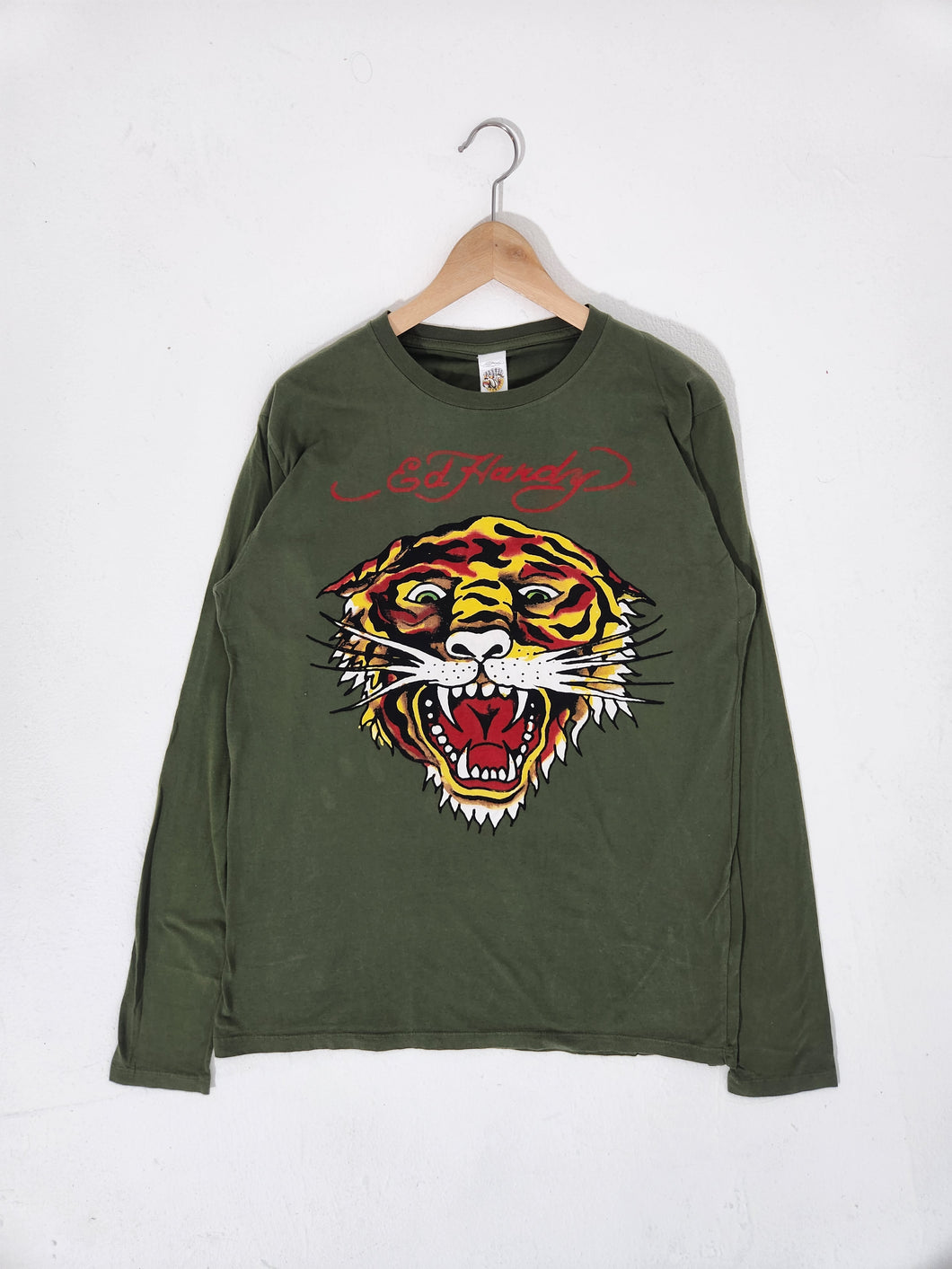 Y2K Ed Hardy Tiger T-Shirt Sz. L