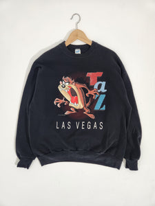 Vintage 1990's Looney Tunes Las Vegas TAZ 1994 Crewneck Sweatshirt Sz. XL