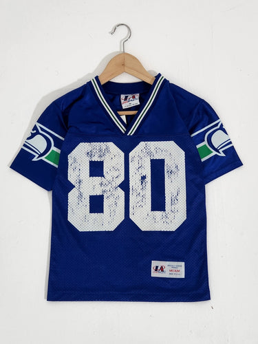 Vintage 1990's LOGO ATHLETICS NFL Seattle Seahawks #80 Jersey Sz. Youth M