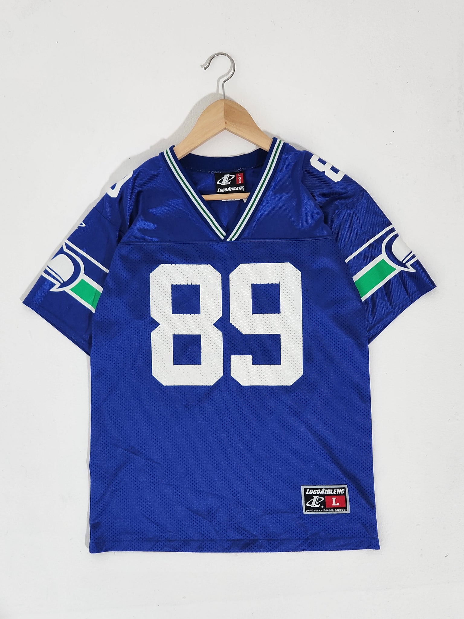 Vintage 1990's Logo Athletic NFL Seattle Seahawks Blades #89 Jersey Sz