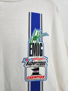 Vintage 1990's Jeff Emig AMA SuperCross Champions Sz. XL