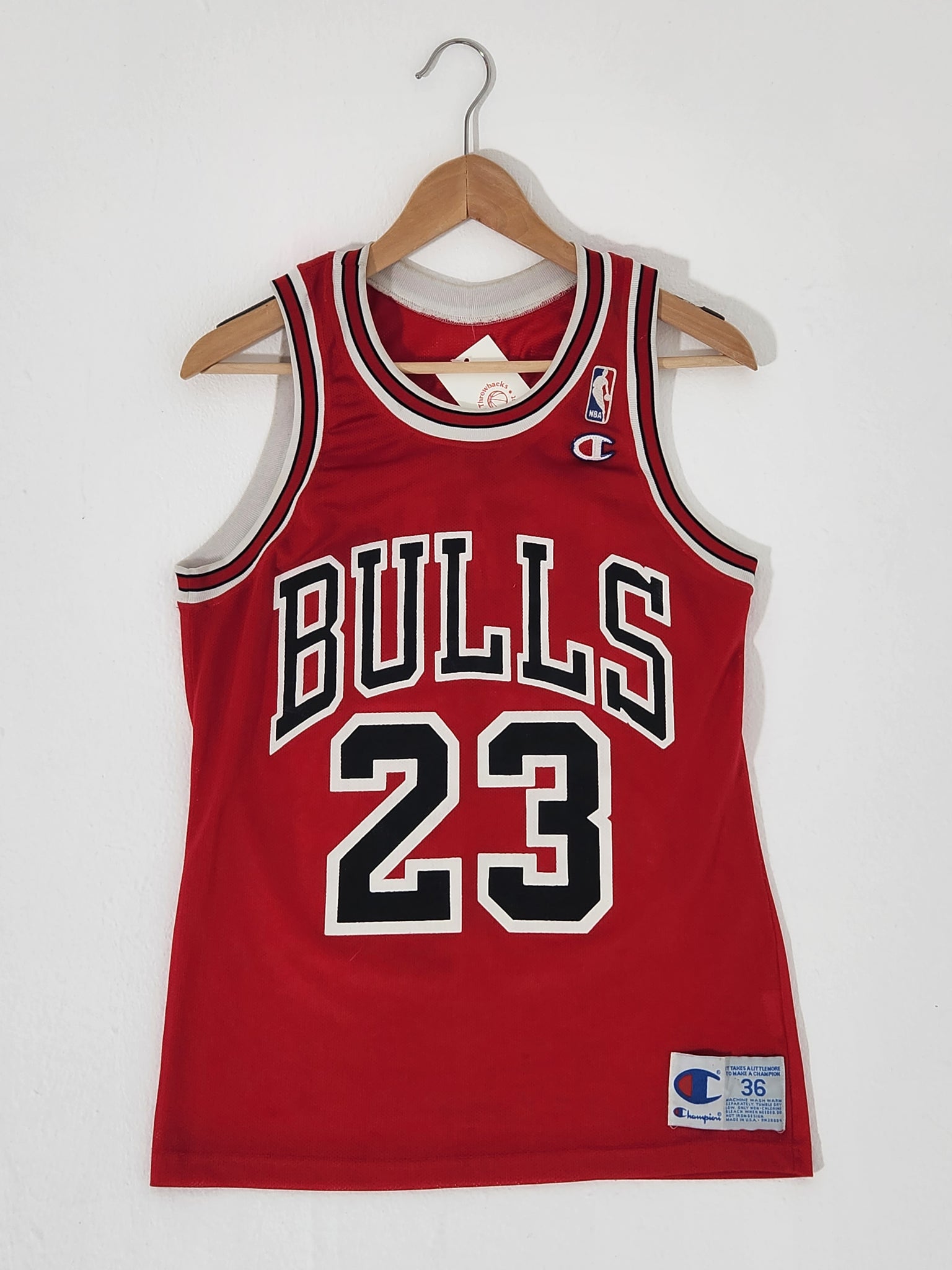Vintage Champion Chicago Bulls Jordan jersey. Made in the USA.