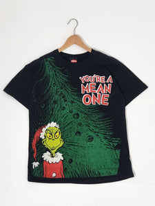 Vintage 2000's Dr. Seuss The Grinch "You're a Mean One" 2001 T-Shirt Sz. L