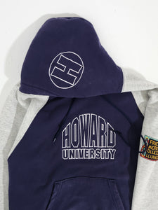 Vintage 1990's Howard University Embroidered Hoodie (African American College Alliance) Sz. XL