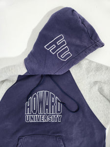 Vintage 1990's Howard University Embroidered Hoodie (African American College Alliance) Sz. XL