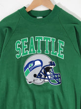 Vintage 1990's NWT Seattle Seahawks Helmet Crewneck Sweatshirt Sz. M